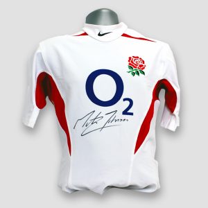 Martin Johnson England Winning Rugby Captain 2003 World Cup Signed Shirt