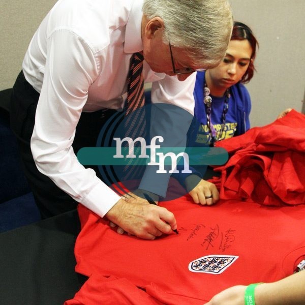 England 66 World Cup retro shirt signed by Sir Martin Peters