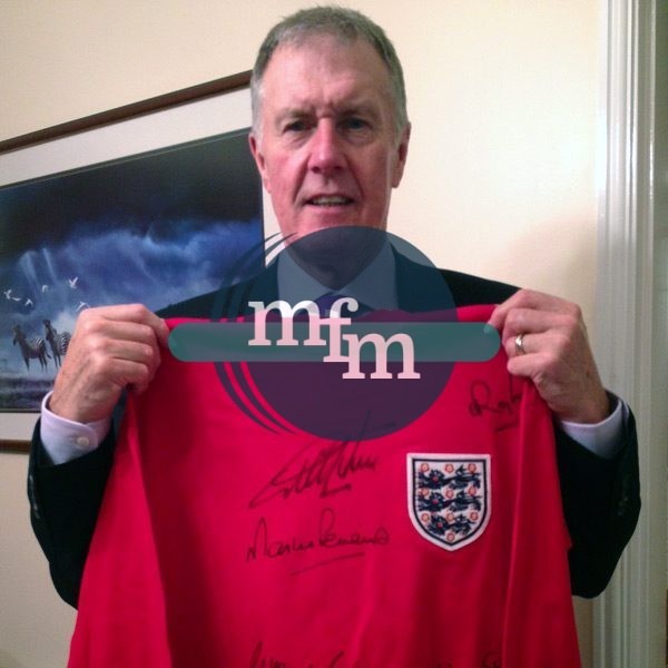 Very ‘RARE’ England 1966 World Cup Retro Shirt & Photo Display
