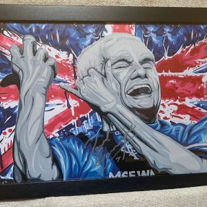 Rangers Art Photo Framed personally signed by Paul Gascoigne
