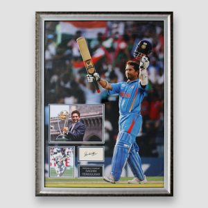 Sachin Tendulkar photo display personally signed by Sachin