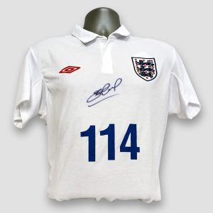 England Football shirt personally signed by Steven Gerrard
