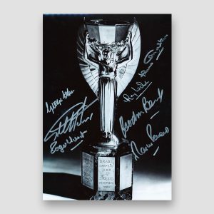 Autographed 1966 World Cup Photo Print by 7 of the England Winning Team
