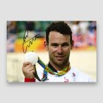 Mark Cavendish Signed Podium Photo Print