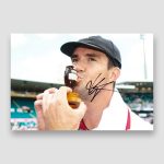 Michael Vaughan Holding The Ashes Trophy Signed Photo Print