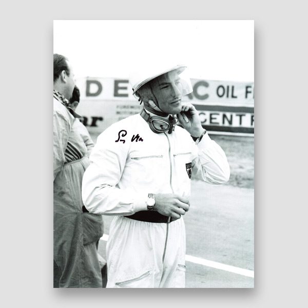 Motor Racing Legend Stirling Moss Signed Photo Print