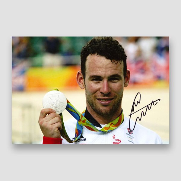 Mark Cavendish Signed Medal Winning Photo Print