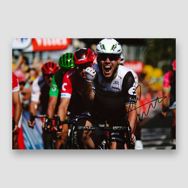 Mark Cavendish Signed Cycling Action Photo Print