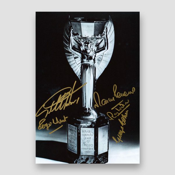 Autographed 1966 World Cup Photo Print by 5 of the England Winning Team