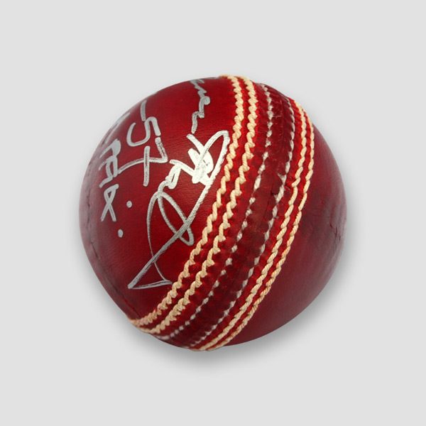 Devon Malcolm Signed Cricket Ball Plus Career Wickets Taken