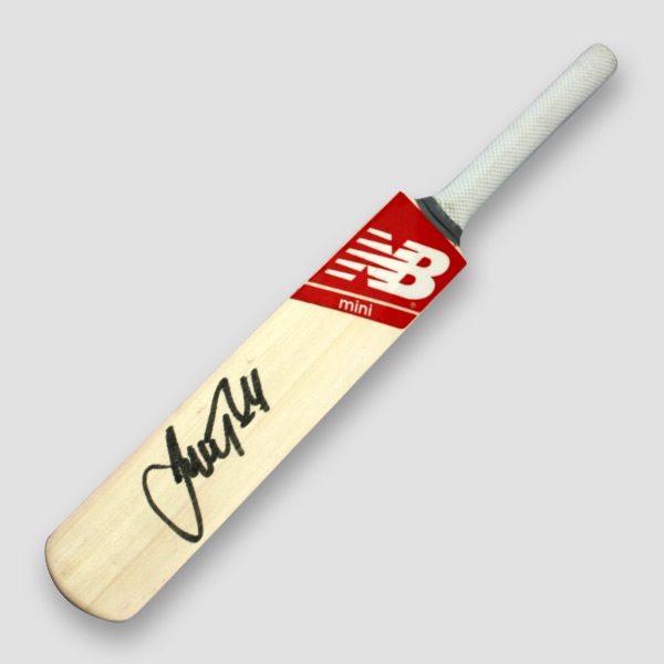 Mini Cricket Bat Signed by Jonathan Trott (With or Without Display Case)