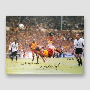 Nick Wright Signed England Action Photo Print