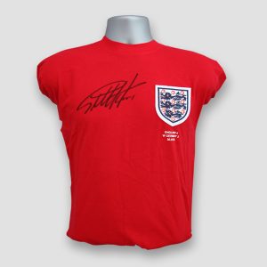 World Cup 66 Replica Score Draw Shirt Signed by Sir Geoff Hurst