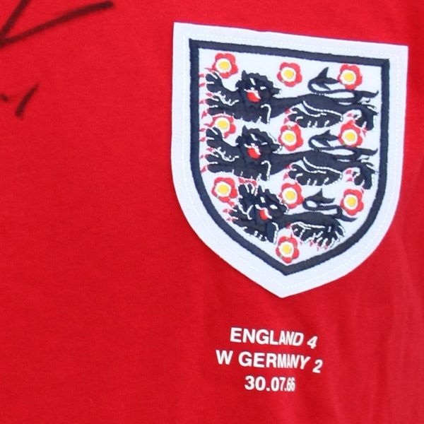 World Cup 66 Replica Score Draw Shirt Signed by Sir Geoff Hurst