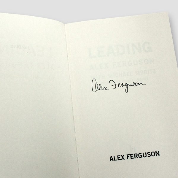 Alex Ferguson Signed Autobiography ‘Leading’