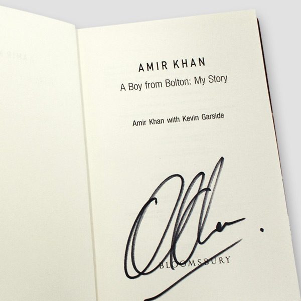 Amir Khan Signed Autobiography ‘A Boy From Bolton, My Story’