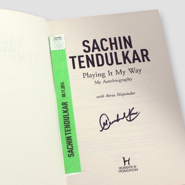 Sachin Tendulkar signed Autobiography ‘Playing It My Way’