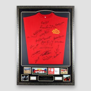 Very ‘RARE’ England 1966 World Cup Retro Shirt and Photo Display