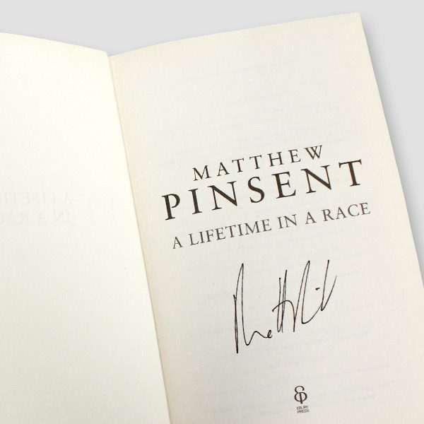 Sir Matthew Pinsent Signed Autobiography ‘A Lifetime In A Race’
