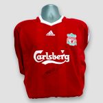 Liverpool FC shirt signed by Steven Gerrard (Faded Signature)