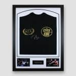 Tyson-Fury-signed-Black-&-gold-Gypsy-King-boxing-MTK-global-t-shirt-framed