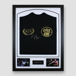 Tyson Fury Signed Gypsy King, Ring Walk Boxing Shirt, Professionally Framed