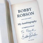 Bobby-Robson-personally-signed-&-dedicated-‘To-Frank’–inside