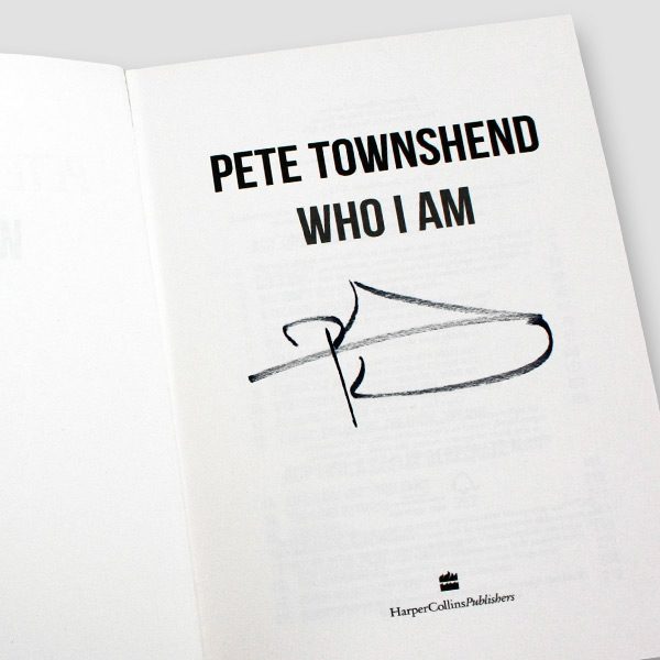 Pete Townshend Signed Book ‘Who I am’