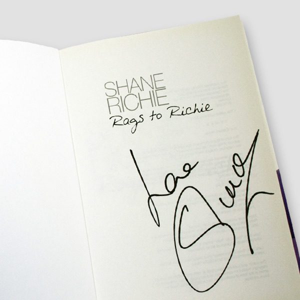 Shane Richie signed Autobiography ‘Rags to Richie’