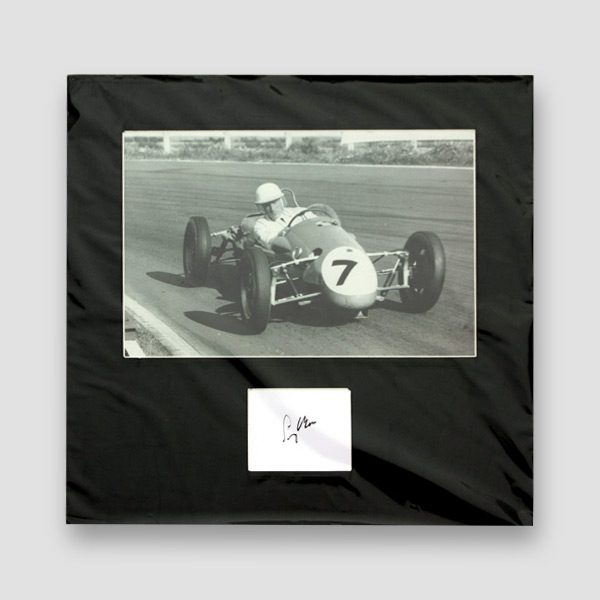 Sir Stirling Moss Photo Mounted With Autograph