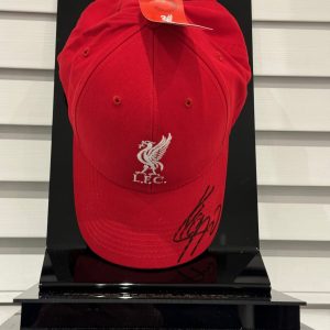 Red Liverpool Cap Personally Signed by Jurgen Klopp in Display Case - Image 3