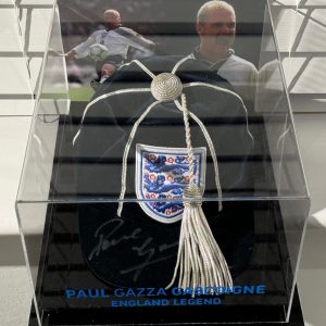 Paul ‘Gazza‘ Gascoigne signed Cap in Display Case - Image 5