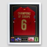 Liverpool-European-Cup-Football-Shirt-signed-by-Jurgen-Klopp-In-Frame