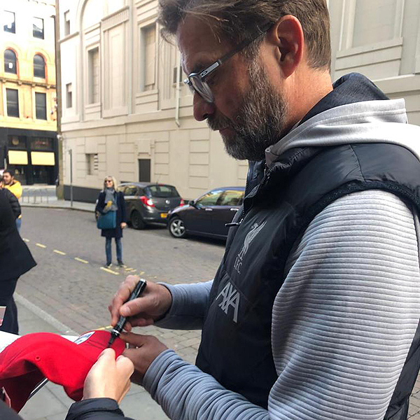 Jurgen Klopp signed Official Liverpool FC Cap