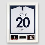 Tottenham-Hotspur-Football-Shirt-signed-by-Dele-Alli,-professionally-framed