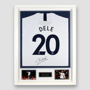 Tottenham Hotspur Football Shirt Signed by Dele Alli, Professionally Framed