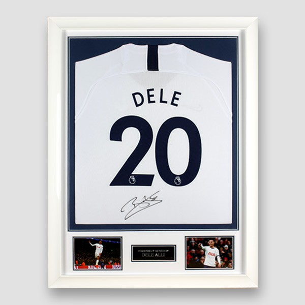 Tottenham Hotspur Football Shirt Signed by Dele Alli, Professionally Framed