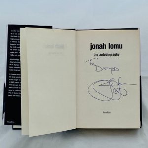 Jonah Lomu signed Autobiography , New Zealand Rugby Union star. Rare - Image 2