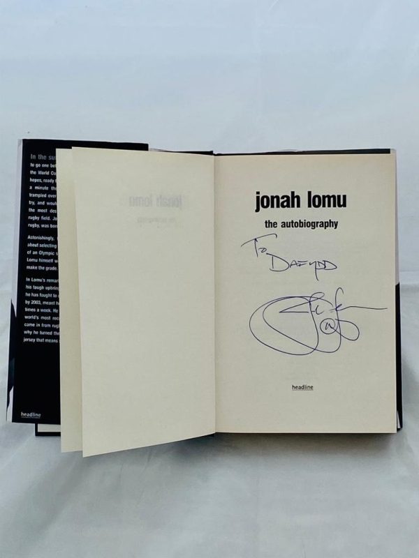 Jonah Lomu signed Autobiography , New Zealand Rugby Union star. Rare