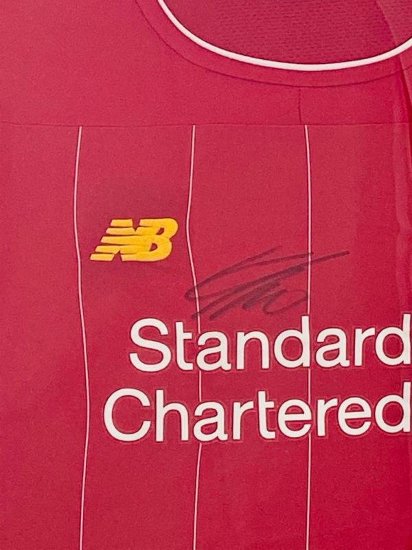 Liverpool Football Shirt signed by Jurgen Klopp In Frame