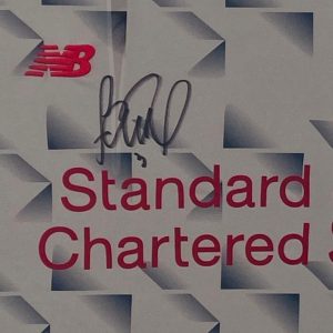 Framed Liverpool away shirt signed by Fabinho - Image 2