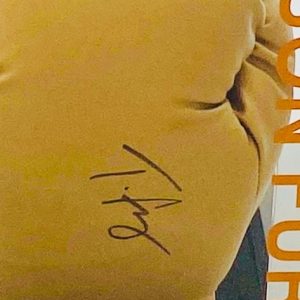 Tyson Fury the Gypsy King Hand Signed Everlast Gold Boxing Glove With Quality Display Case - Image 2