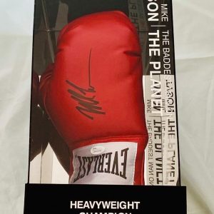 Mike Tyson Signed Red Everlast Boxing Glove with Light Up Display - Image 6