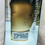 Anthony Joshua Hand Signed Lonsdale Black Boxing Glove In Light-Up Display Case