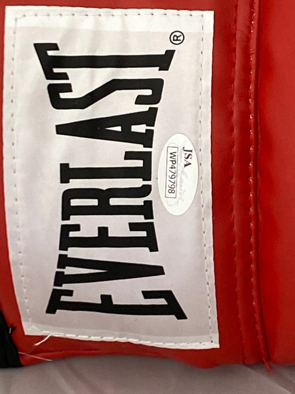 Mike Tyson Signed Red Everlast Boxing Glove with (JSA Authentication See photos)