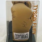 Mike Tyson Signed Red Everlast Boxing Glove with Light Up Display