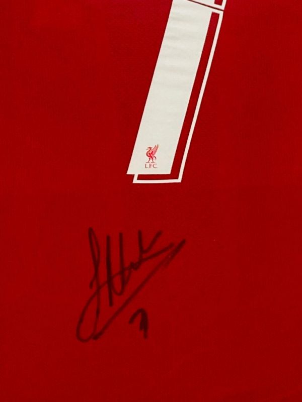 Liverpool Football Shirt Signed by James Milner, Professionally Framed