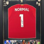 Professionally Framed Liverpool home shirt signed by Jürgen Klopp