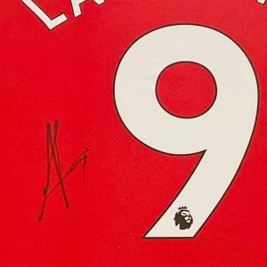 Arsenal home shirt signed by Alexandre Lacazette In a Black Frame - Image 3