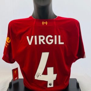Liverpool home 2018/19 shirt signed by Virgil Van Dijk - Image 2